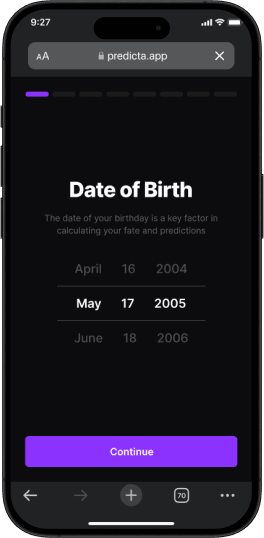 Iphone with predicta.app opened